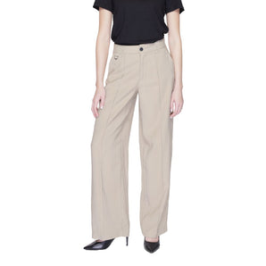 Only Beige Viscose Jeans &amp; Pant