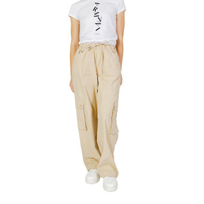 Only Beige Cotton Jeans &amp; Pant