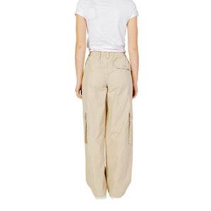 Only Beige Cotton Jeans &amp; Pant