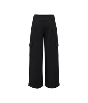 Jacqueline De Yong Vaqueros y pantalón negros de poliéster