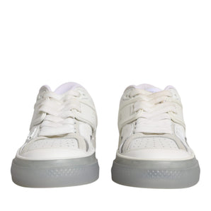 Dolce &amp; Gabbana White DG Logo CUSTOM 2.Zero Sneakers Shoes