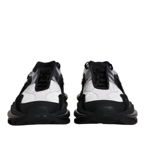 Dolce &amp; Gabbana Black White Airmaster Men Sneakers Shoes