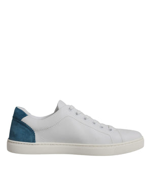 Dolce &amp; Gabbana White London Calf Leather Sneakers Shoes