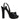Dolce & Gabbana Black Leather Platform Heels Sandals Shoes