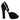 Dolce & Gabbana Black Leather Platform Heels Sandals Shoes