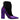 Dolce & Gabbana Purple Black Pointed Ankle Boots Shoes