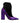 Dolce &amp; Gabbana Purple Black Pointed Ankle Boots Shoes