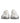 Dolce &amp; Gabbana White Silver Daymaster Low Top Sneakers Shoes