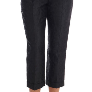 Dolce &amp; Gabbana Elegant High Waist Capri Dress Pants