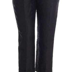 Dolce &amp; Gabbana Elegant High Waist Capri Dress Pants