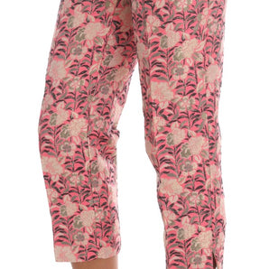 Dolce &amp; Gabbana Elegant Floral Brocade Pants