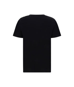 Balmain Black Cotton T-Shirt