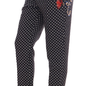 Dolce &amp; Gabbana Pantalones elegantes con adornos de lunares