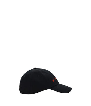 Marni Black Cotton Cap (Baseball Hat)