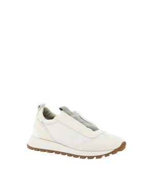 Brunello Cucinelli White Rubber Low Top Sneakers
