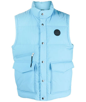 Woolrich Blue Polyester Men Vest