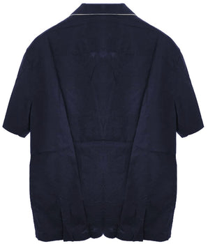 Emporio Armani Blue Cotton Shirt