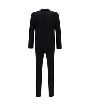 Dsquared² Blue Fleece Wool Two-Piece Suit