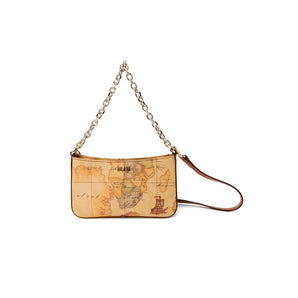 Alviero Martini Prima Classe Beige Cotton Handbag