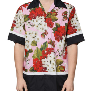 Dolce &amp; Gabbana Multicolor Floral Button Down Casual Shirt