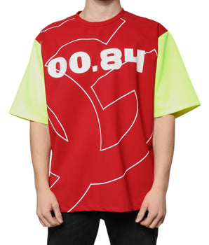 Dolce &amp; Gabbana Multicolor Logo Cotton Men Crew Neck T-shirt