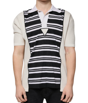 Dolce &amp; Gabbana Multicolor Stripe Collared Polo T-shirt