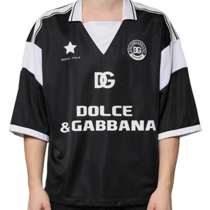 Dolce & Gabbana Black White Sicilia Short Sleeves T-shirt