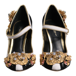 Dolce & Gabbana Multicolor Embellished Heels Pumps Shoes