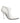 Dolce &amp; Gabbana White Faux Pearl Leather Pointed Toe Ankle Boot Shoes