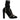 Dolce & Gabbana Black Leather Sock Style Mid Calf Boots Shoes