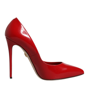 Dolce & Gabbana Red Patent Leather Stiletto Heels Pumps Shoes