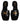 Versace Black Leather Logo Plaque Slip On Slides Flats Shoes Versace 