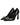 Versace Black Leather Logo Plaque High Heels Pumps Shoes Versace 