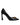 Versace Black Leather Logo Plaque High Heels Pumps Shoes Versace 