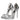 Dolce & Gabbana Silver Leather Platform Keira Sandals Shoes