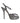 Dolce & Gabbana Silver Leather Platform Heels Sandals Shoes