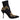 Dolce & Gabbana Black Gold Embroidery Slip On Boots Shoes