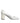 Dolce &amp; Gabbana White Leather Block Heels Pumps Shoes