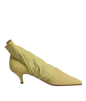 Dolce &amp; Gabbana Green Sock Style Heels Ankle Boots Shoes