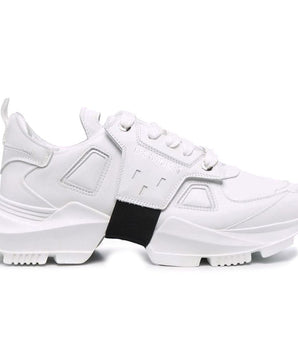 Les Hommes White Calfskin Men's Sneakers