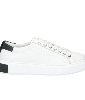 Les Hommes White Calfskin Men's Sneakers