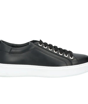 Les Hommes Black Calfskin Men's Sneakers