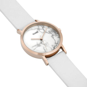 Reloj Cluse de piel blanca