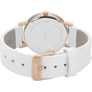 Reloj Cluse de piel blanca