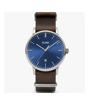 Cluse Brown Leather Dress Watch