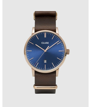 Cluse Brown Leather Dress Watch
