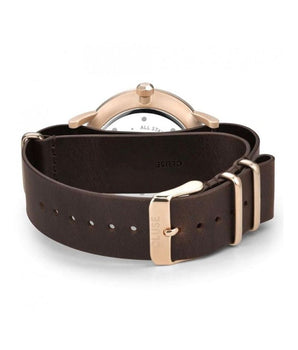 Cluse Brown Leather Dress Watch