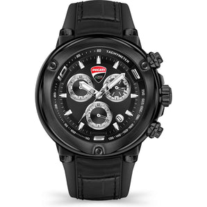 Reloj de cuero negro Ducati