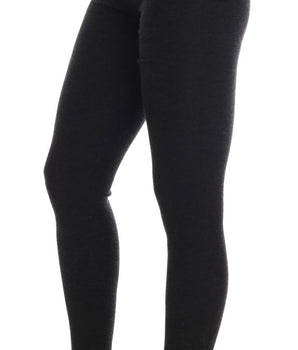 Dolce &amp; Gabbana Gray Cashmere Ribbed Stretch Tights