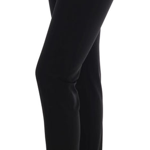 Ermanno Scervino Sleek Black Stirrup Leggings